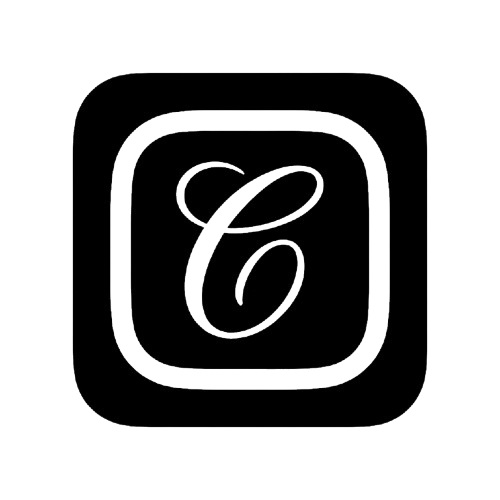 Camagru Logo black and white